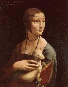 LEONARDO da Vinci Lady with Ermine painting